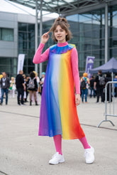 Space-Time Odyssey Arco Rainbow Light Spacesuit Cosplay Costume - Halloweez