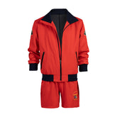 Baywatch-Inspired Men's Red Swim Shorts Set for Summer - Halloweez