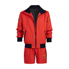 Baywatch-Inspired Men's Red Swim Shorts Set for Summer - Halloweez