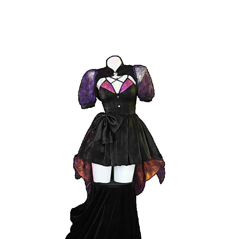 Halloweez Anime Dress-Up Darling Marin Kitagawa Sexy Witch Dress with Wig and Cap Cosplay Costume for Women - Halloweez