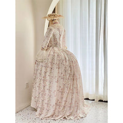 Halloweez Rococo Dress - 18th Century Victorian Lady Royal Court Costume - Halloweez