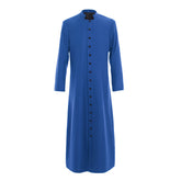 Men's Halloweez Clergy Robes Cassock Robe Church Priest Costume Blue - Halloweez