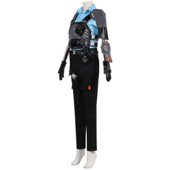 Halloweez Brimstone Valorant Cosplay Costume Set for Men - Top, Vest, Pants, Hat - Perfect for Halloween and Carnival Parties - Halloweez