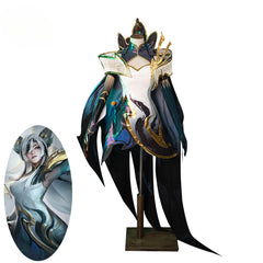 Halloweez Xayah Cosplay Costume - Chinese Style Dress for Women with Cloak - New Skin Halloween Outfit - Halloweez