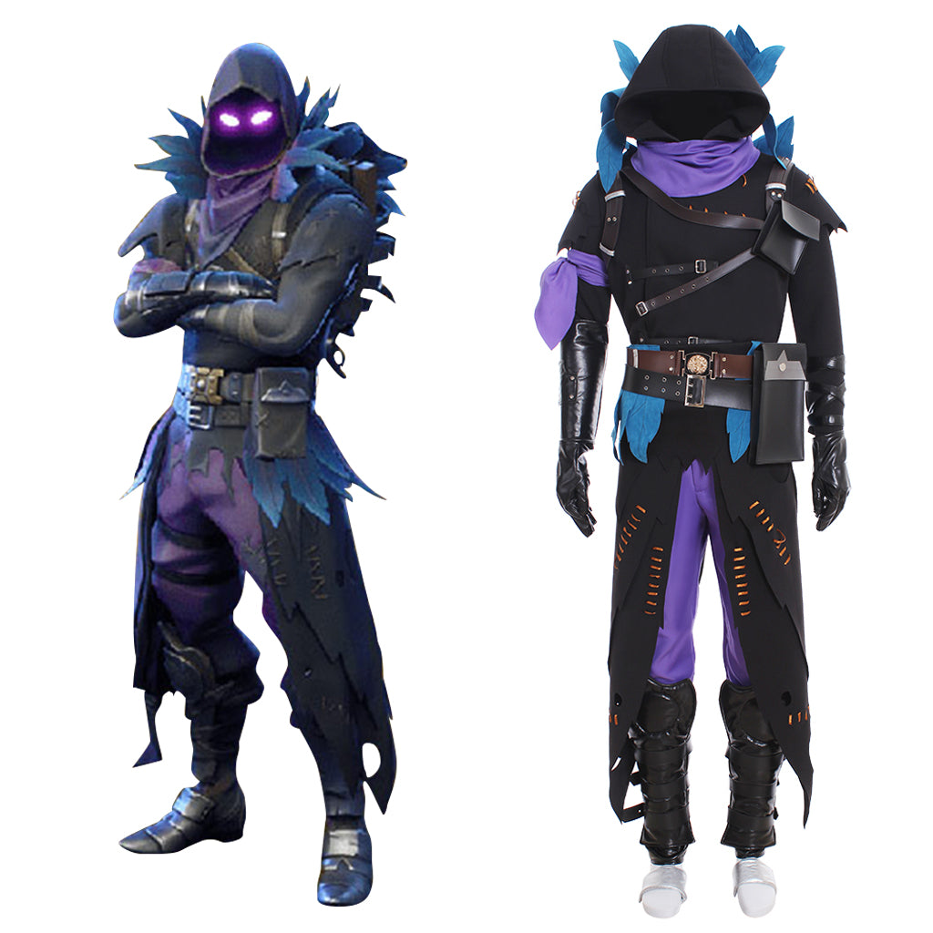 Halloweez Men's Raven Demon Cosplay Costume - Full Set Game Cosplay Outfit - Halloweez