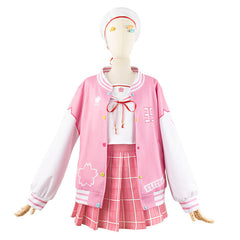 Vtuber Sakura Miko Anime Cosplay Costume School Outfit for Women - Halloweez