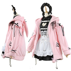 Rainbow Club VTuber Demon Realm Lilith Maid Costume Anniversary 2D Anime Cosplay Outfit Set - Halloweez