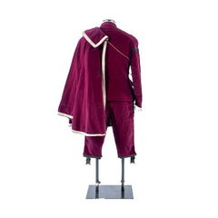 15th Century Renaissance Men's Tudor King Costume - Majestic Red Gown with Cloak | Halloweez Medieval Series - Halloweez