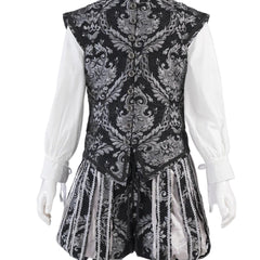 15th Century Renaissance Tudor Prince Costume - Halloweez Luxurious Embroidered Vest & Pants Full Set - Halloweez