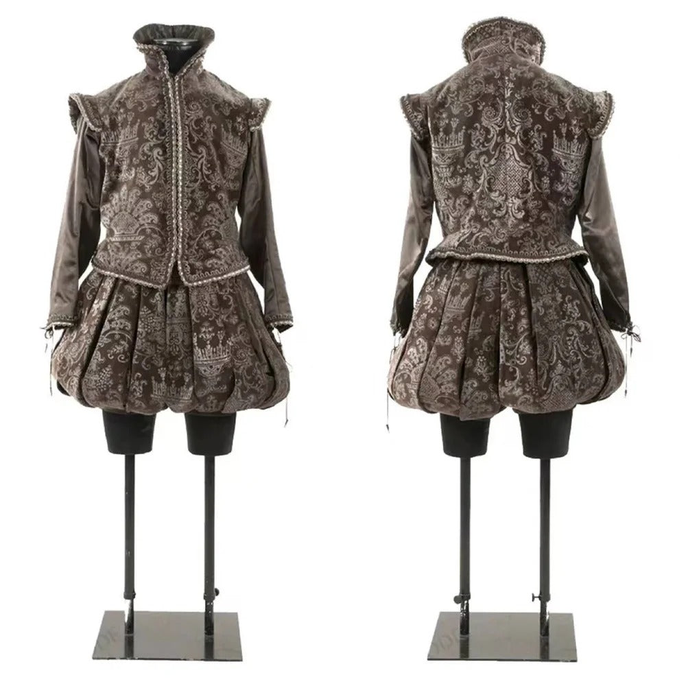 15th Century Tudor King Cosplay Costume - Royal Prince Nobleman Renaissance Outfit | Halloweez Medieval Series - Halloweez
