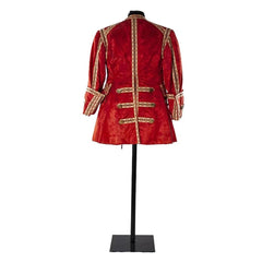 1790s Men's Victorian Tailcoat with Red Vest - Colonial Rococo Costume for Medieval Wedding by Halloweez - Halloweez