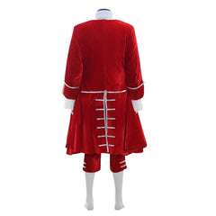 18th Century Aristocrat Costume for Men - Red Velvet Vintage Suit | Halloweez Medieval Series - Halloweez