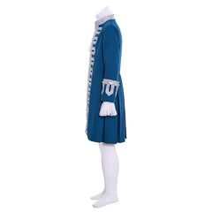 18th-Century British Royal Blue Court Suit - Victorian Colonial Aristocrat Renaissance Costume | Halloweez - Halloweez