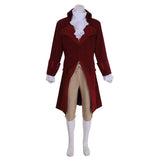 18th Century British Red Suit - Men’s Victorian Rococo Cosplay Costume | Halloweez Colonial Marquis Outfit - Halloweez