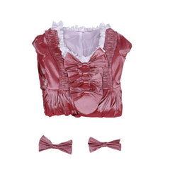 18th Century Inspired Halloweez Rococo Dress - Vibrant Chameleon Tones with Dramatic Bows - Halloweez