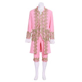 18th Century Men's Rococo Suit - Exclusive Halloweez Pink Regency Court Outfit - Halloweez
