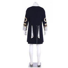 18th Century Men’s Embroidered Retro Jacket - Long Slim Collar Cosplay Coat | Halloweez Medieval Series - Halloweez