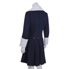 18th Century Men’s Royal Jacket Costume - Elegant Regency Blue Uniform Cosplay Coat | Tudor Inspired Outfit by Halloweez - Halloweez