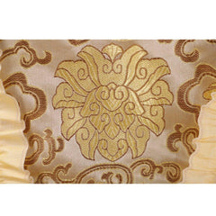 18th Century Inspired Rococo Apricot Dress - Deluxe Brocade Gown with Floral Bodice by Halloweez - Halloweez