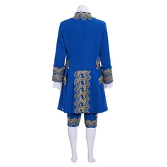 18th Century Rococo Men's Blue Court Suit - Exquisite Colonial British Costume for Reenactments & Cosplay by Halloweez - Halloweez