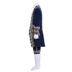 18th Century Rococo Men’s Blue Court Suit - Colonial Victorian Aristocratic Costume | Halloweez Medieval Series - Halloweez