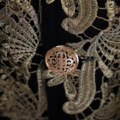 18th Century Rococo Mens Court Costume - Elegant Black Colonial Suit - Halloweez