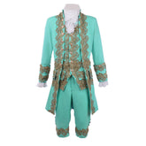 18th Century Rococo Men’s Court Dress - Green Retro Colonial Suit | Halloweez Medieval Series - Halloweez