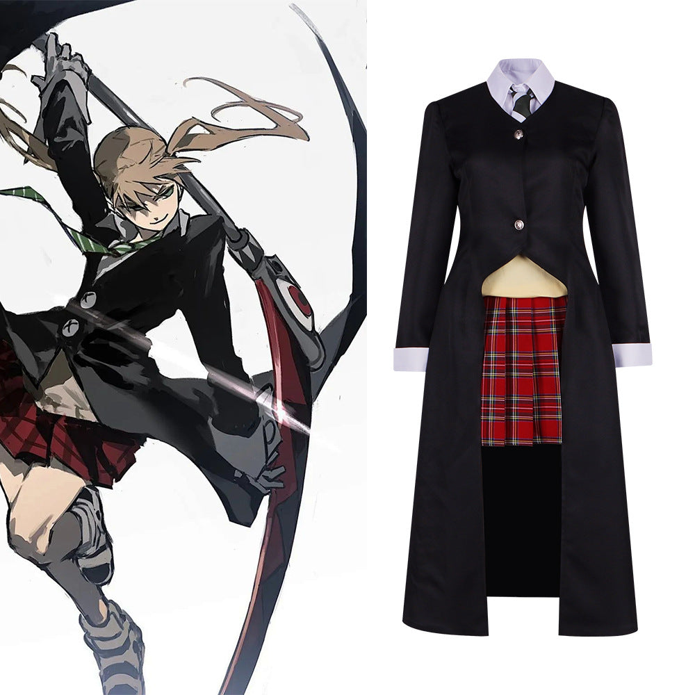 Soul Eater Maka Albarn Cosplay Costume - Weapon Meister Outfit for Anime Role Play - Halloweez