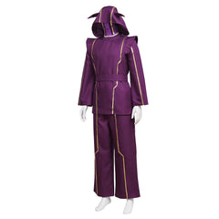 Halloweez Kennen Cosplay Outfit - Purple Battle Uniform with Hat - Halloweez