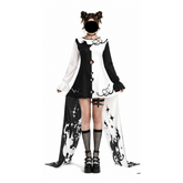 Terrifier Clown Cosplay Costume, Custom Black‑White Dress for Halloween & Theme Party