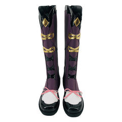 Genshin Impact Yun Jin COS Shoes Anime High Heels Cosplay Boots for Convention Performance - Halloweez