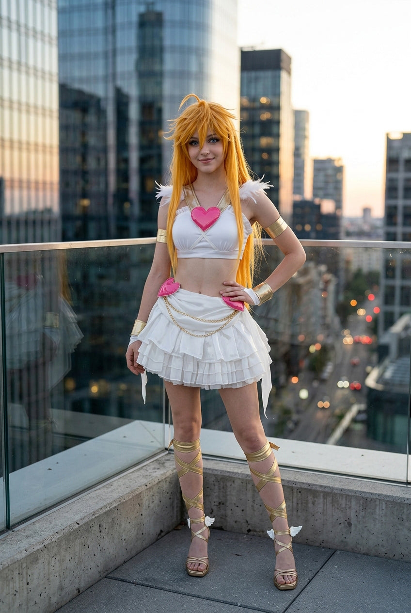 Panty & Stocking with Garterbelt Panty Anarchy Cosplay Costume Full Outfit for Anime Fans - Halloweez