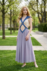Game of Thrones Daenerys Backless Dress Cosplay Halloween Roleplay Costume Outfit - Halloweez