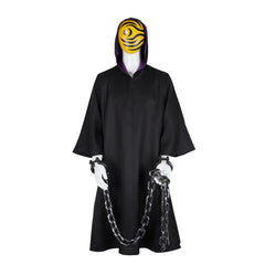 Naruto Tobi (Obito Uchiha) Cosplay Costume Full Set with Cloak and Mask - Halloweez
