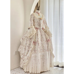 Halloweez Rococo Dress - 18th Century Victorian Lady Royal Court Costume - Halloweez