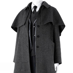 Nevermore Academy Uniform Wednesday Addams Cosplay Costume Jacket & Tie Outfit for Halloween - Halloweez