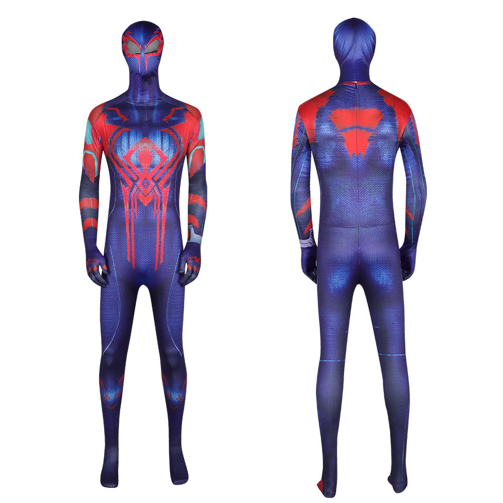 Spider-Man Across the Spider-Verse Cosplay Costume for Kids Miguel Spider-Man Bodysuit 3D Printed Jumpsuit Halloween - Halloweez