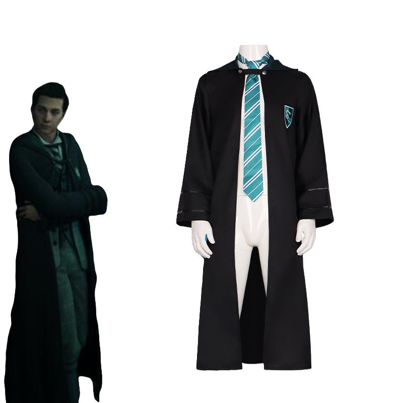 Hogwarts Legacy Cosplay Cloak Gryffindor Hufflepuff Black Long School Cape - Halloweez