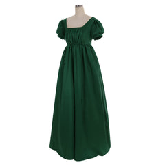 Elegant Halloweez Regency Ball Dress - High Waistline Tea Gown Dress Custom Made - Halloweez
