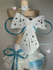 League of Legends Seraphine Cosplay, Custom KDA ALL OUT Sequin Stage Outfit for Halloween Comic Con