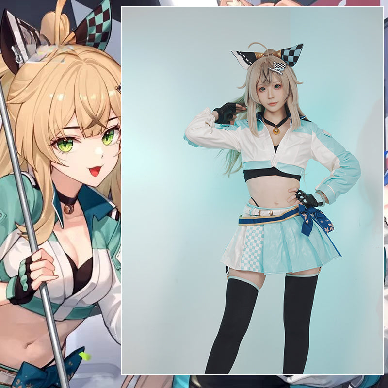 Authentic Genshin Impact Kirara Race Queen Outfit - Halloweez Exclusive Cosplay Suit for Women - Halloweez