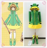 Cardcaptor Sakura Kinomoto Frog Battle Cosplay Outfit, Custom Costume for Comic Con & Halloween