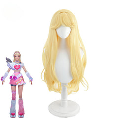 Halloweez Lovestruck Lux Cosplay Wig 85cm - Premium Yellow Women's Cosplay Wigs - Halloweez