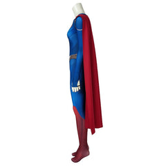 Halloweez Supergirl Season 5 Kara Zor-El Cosplay Jumpsuit with Cape - Halloweez