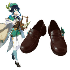 Genshin Impact Venti Cosplay Shoes - High Sky Singer Project Cosplay Footwear for Conventions - Halloweez