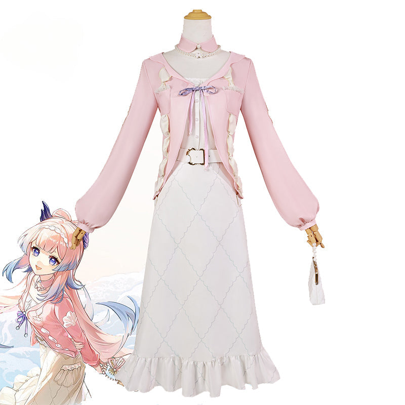 Halloweez Sangonomiya Kokomi New Skin Cosplay Costume - Genshin Impact Pink Dress for Women - Halloweez