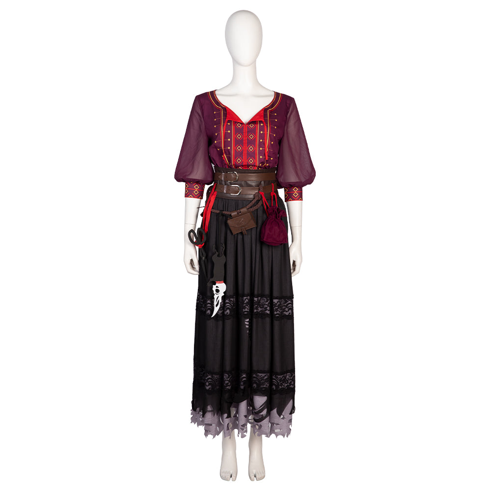 Exquisite Laudna Cosplay Costume from Critical Role - Handmade Gothic Dress - Halloweez