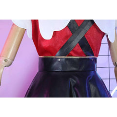 Halloweez Needy Girl Overdose Cosplay Outfit - Stylish Black Faux Leather Skirt Ensemble - Halloweez