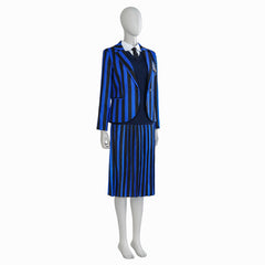 Halloweez Addams Family Cosplay Costume - Full Set Anime Inspired School Uniform - Halloweez