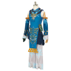 Halloweez: The Legend of Zelda: Tears of the Kingdom Link Cosplay Costume – Top, Trousers, Necklace & Sleeves - Halloweez